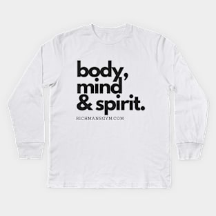 body, mind & spirit Kids Long Sleeve T-Shirt